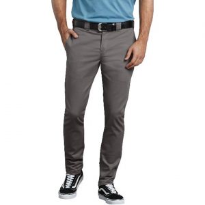 Dickies: FLEX Slim Skinny Fit Twill Work Pants (Gravel Gray)