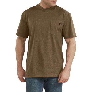 Dickies: Short Sleeve Heavyweight Heathered T-Shirt (Brown Duck Heather)