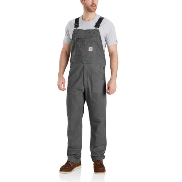 Carhartt: Rugged Flex® Relaxed Fit Canvas Bib Overall (Gravel)