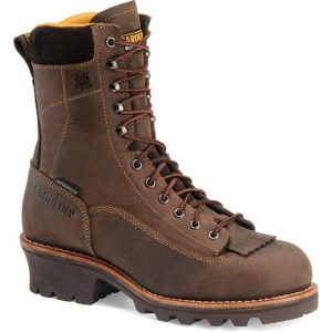 Carolina: Birch Men's 8" Waterproof Lace-to-Toe Logger (Gaucho Crazy Horse)