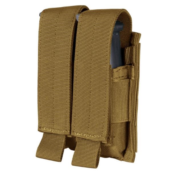 Condor Outdoor: Double Pistol Mag Pouch (Coyote Brown)