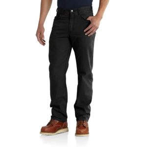 Carhartt: Rugged Flex® Relaxed Fit Canvas 5-Pocket Work Pant (Black)