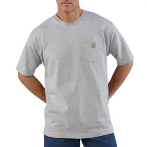 Carhartt: Loose Fit Heavyweight Short-Sleeve Pocket T-Shirt (Heather Gray)