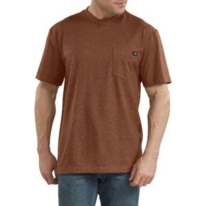 Dickies: Short Sleeve Heavyweight Heathered T-Shirt (Rustic Red Heather)