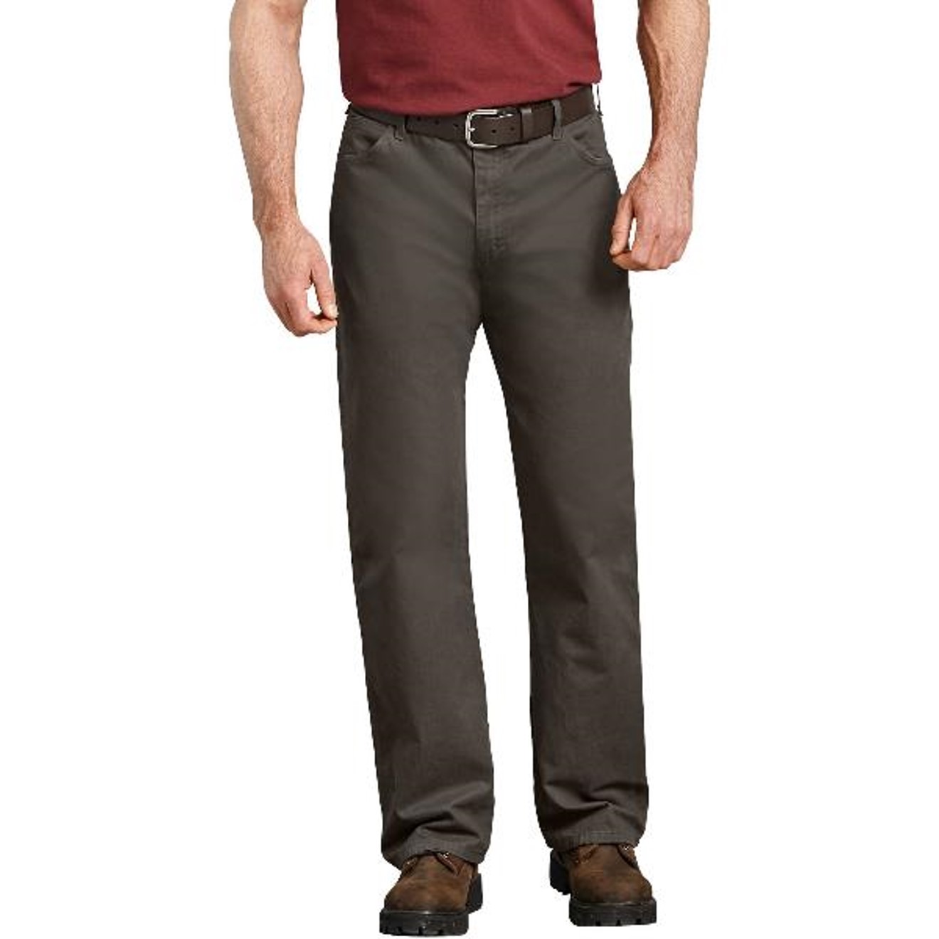 Dickies: Relaxed Fit Straight Leg Carpenter Duck Jeans (Olive Green)
