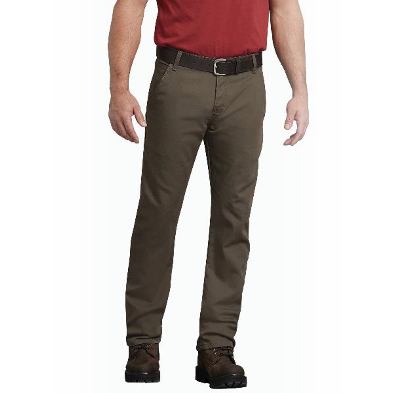 Dickies: FLEX Regular Fit Straight Leg Tough Max™ Duck Carpenter Pants (Stonewashed Mushroom)