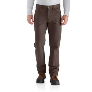 Carhartt: Rugged Flex® Relaxed Fit Canvas 5-Pocket Work Pant (Dark Coffee)