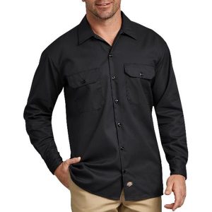 Dickies: Long Sleeve Work Shirt (Black)