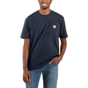 Carhartt: Loose Fit Heavyweight Short-Sleeve Pocket T-Shirt (Navy)